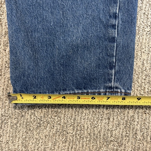Levis 550‎ Jeans Mens 38*x29 Blue Denim Faded Cotton Tapered Leg Stretch Casual - Picture 7 of 7